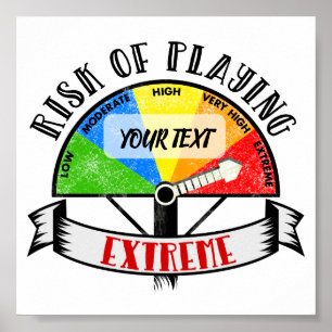 Póster Personalizado Engraçado design de Música ou Espo