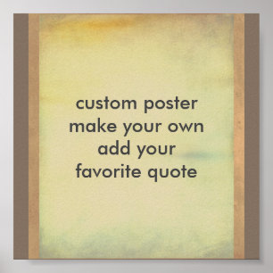 poster personalizado faça sua própria adição