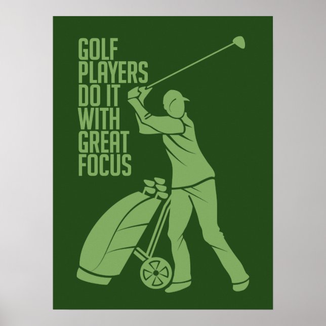Poster personalizado GOLF PLAYER (Frente)