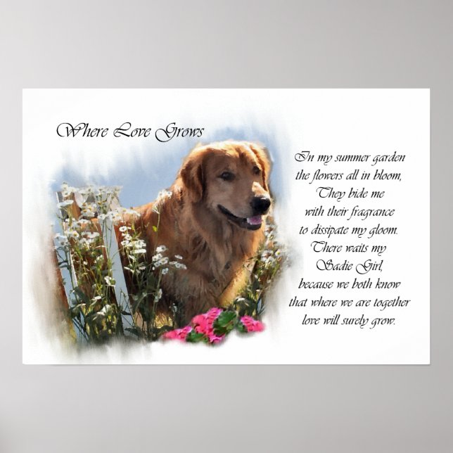 Póster Personalizado Onde O Amor Cresce (Frente)