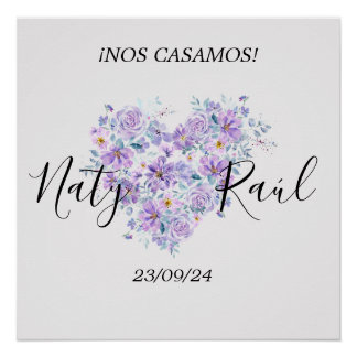Póster Personalizado para Bodas