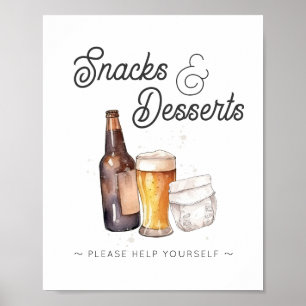 Poster Personalizado para Leah_ Sinal de Lanches e Sobrem