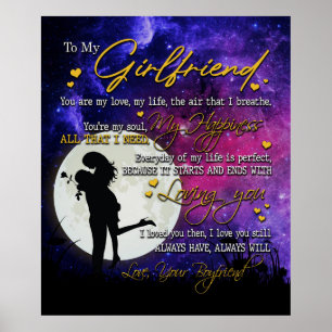 Poster Personalizado Para Meu Cobertor De Namorada