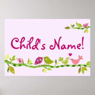 Poster personalizado para o quarto da garota doce