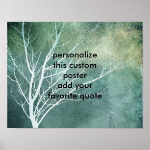 poster personalizado para personalizar com sua pró