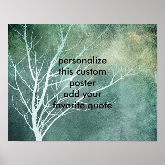 poster personalizado para personalizar com sua pró (Frente)