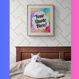 Poster Personalizado personalizado faz sua própria arte