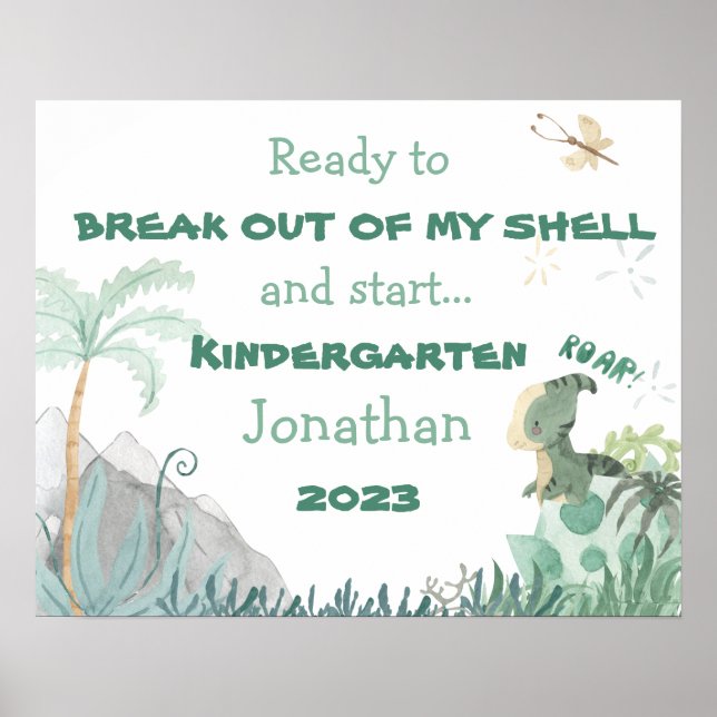 Poster Personalizado Primeiro Dia da Escola 2023 (Frente)