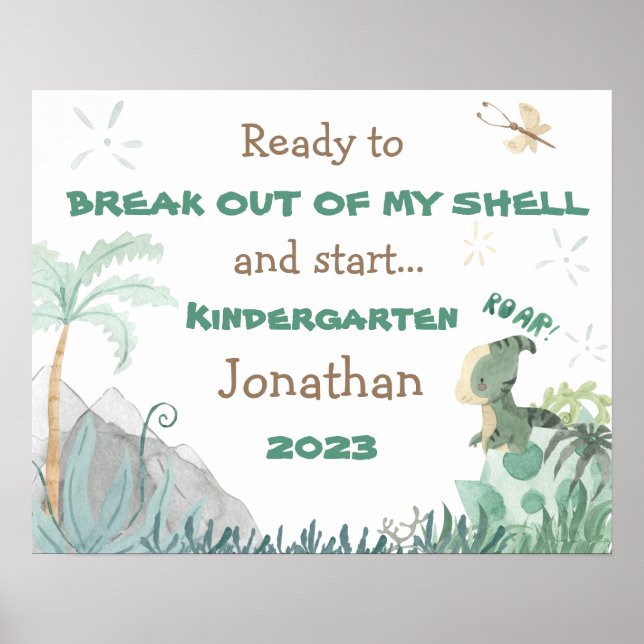 Poster Personalizado Primeiro Dia da Escola 2023 (Frente)