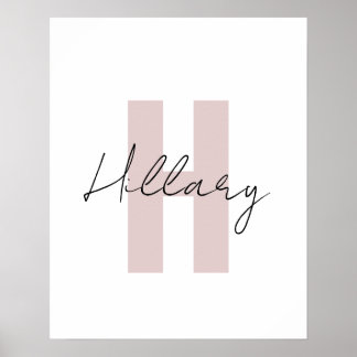 Poster Personalizado simples moderno Personalizado