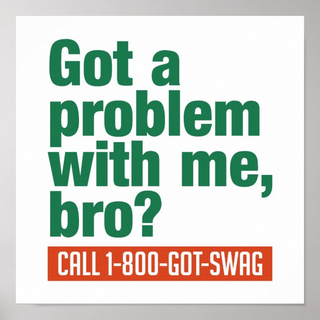 POSTER personalizado SWAG (Frente)