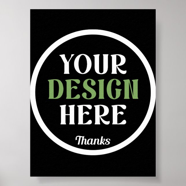 Poster personalizado, único, elegante e minimalista (Frente)