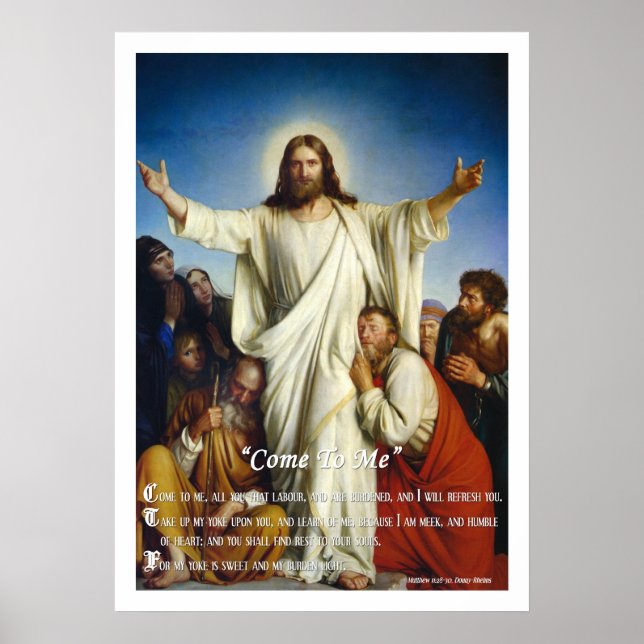 poster personalizado "Venha até mim" (Frente)