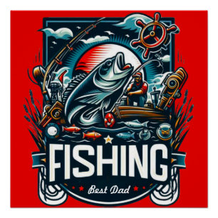 Póster Personalizar a poster de pesca