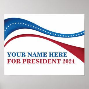 Poster Personalizar adicione seu próprio candidato ao pre