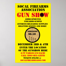 Poster Personalizar Cartaz Detalhado de Evento de Armas G