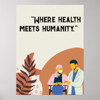 Poster Personalizar citações médicas para hospital