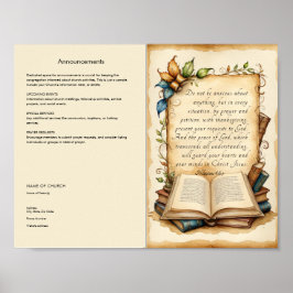 Poster Personalizar e Baixar Boletins de Igreja