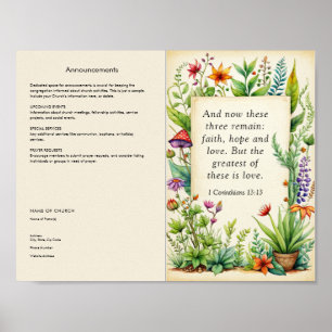 Poster Personalizar e Transferir Boletim da Igreja