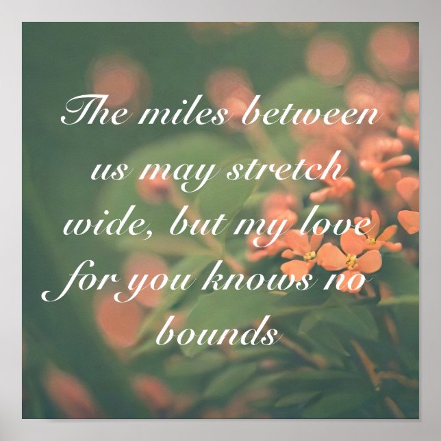 Poster Personalizar eu realmente sinto falta de você dize (Frente)