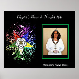 Poster Personalizar Foto da Estrela Oriental