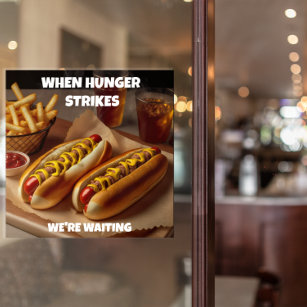 Poster Personalizar o Adverso do Restaurante do Hotdog Fr