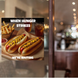 Poster Personalizar o Adverso do Restaurante do Hotdog Fr