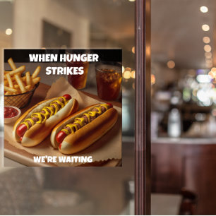 Poster Personalizar o Adverso do Restaurante do Hotdog Fr