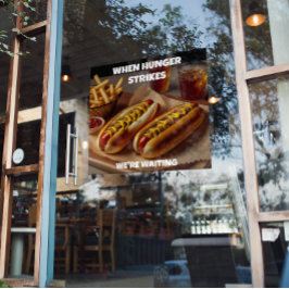 Poster Personalizar o Adverso do Restaurante do Hotdog Fr