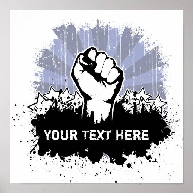 Póster Personalizar o esforço de liberdade (Frente)