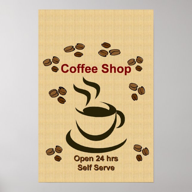 Póster Personalizar ou personalizar - Compro Café (Frente)