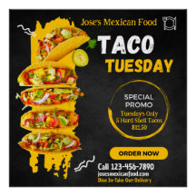 Personalizar Promoção do Restaurante Mexicano Taco