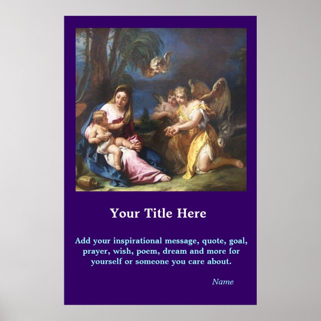 Póster PersonalizarABLEs - Mary e Criança (Frente)