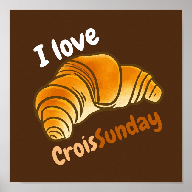 Poster Personalizável Adoro CroisSunDay (Frente)