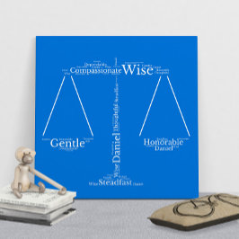 Poster Personalizável da Nuvem de Nome Daniel