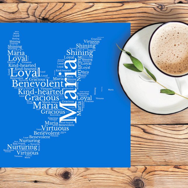 Poster personalizável da nuvem de nome Maria (Criador carregado)