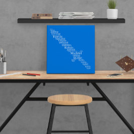 Poster personalizável da nuvem de nome Michael