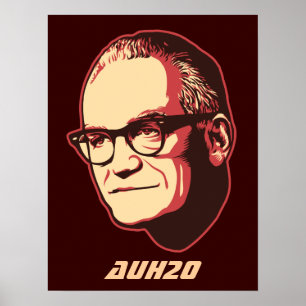 Poster personalizável do AuH2O Goldwater