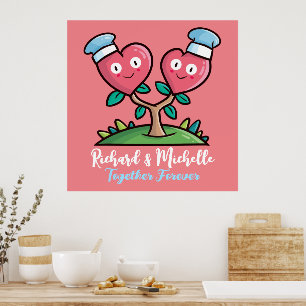 Poster Personalizável Junto para Sempre
