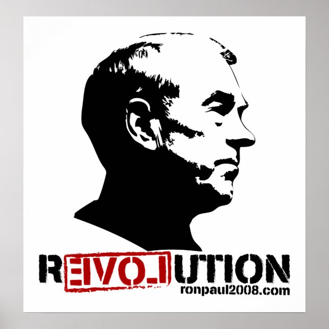 Poster personalizável Ron Paul (Frente)