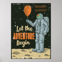 Personalize Astronauta A Aventura Começa Homem Cav