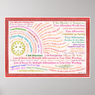 Póster Personalize esta afirmação do nascer do sol