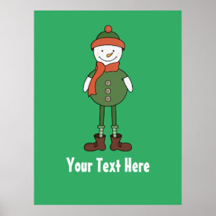 Poster Personalize este Legal boneco de neve