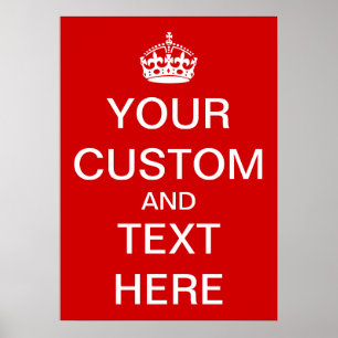 Póster Personalize Mantenha a Calma e Continue