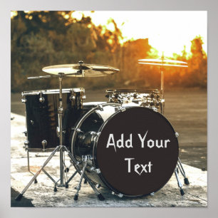 Poster Personalize o Drummer do Drummer Kit do Drum Kit
