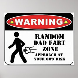 Poster Personalize o pai de peido engraçado pai do piada 