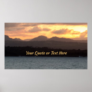 Poster Personalize-o! por do sol de HDR