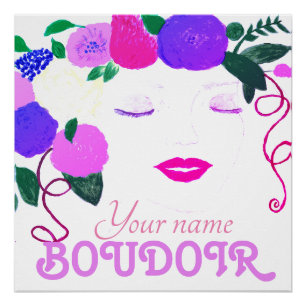Póster Personalize o quarto da garota Poster brilhante