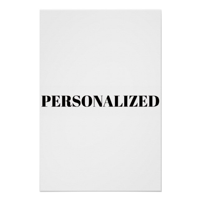 Póster Personalize o Seu (Frente)