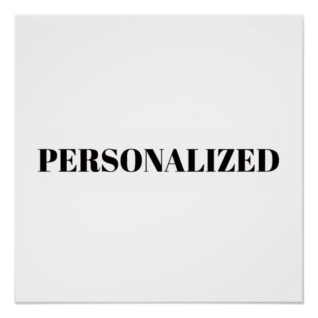 Póster Personalize o Seu (Frente)
